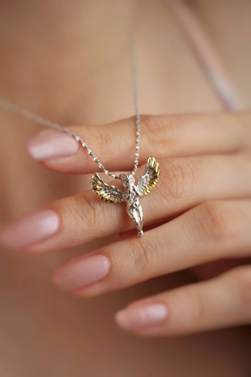 گردنبند نقره فرشته